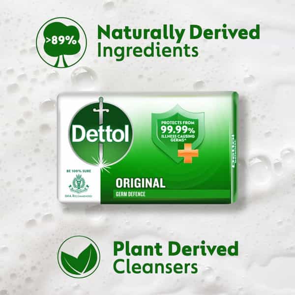 Dettol Original Germ Defence Soap 75Gm*5 (Free 15% Extra)