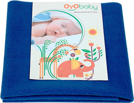 Oyo Baby Waterproof Bed Protector Baby Dry Sheet Large Royal Blue (100 Cm X 140 Cm)