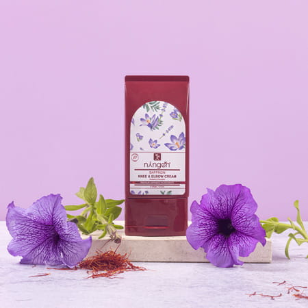 Ningen Saffron Knee And Elbow Cream Mulberry Curcumin Extracts Softens Repairs Dry Skin 100g