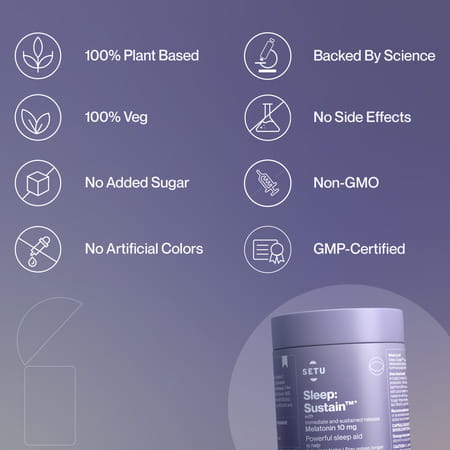 Melatonin 5mg & Sleep Sustain 10mg Combo Pack