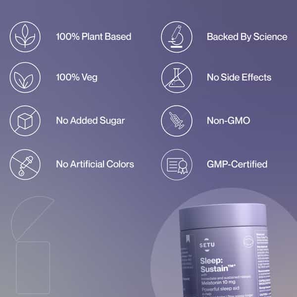 Melatonin 5Mg & Sleep Sustain 10Mg Combo Pack