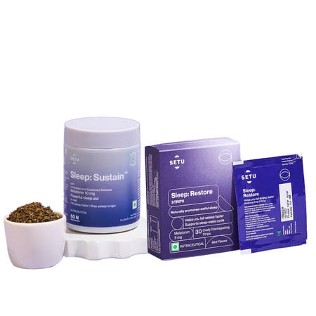 Melatonin 5mg & Sleep Sustain 10mg Combo Pack
