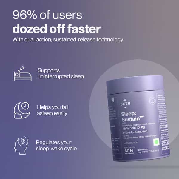 Melatonin 5Mg & Sleep Sustain 10Mg Combo Pack