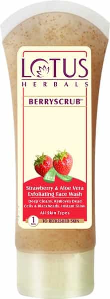 Lotus Herbals Berryscrub Face Wash 120 Gm