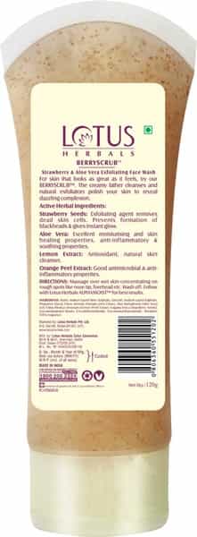 Lotus Herbals Berryscrub Face Wash 120 Gm