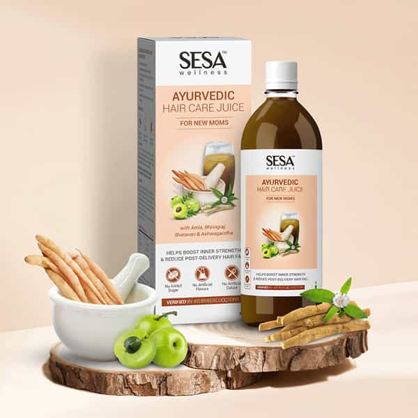 Sesa Ayurvedic Juice For New Moms - Reduces Postpartum Hair Fall & Boosts Inner Strength 1L