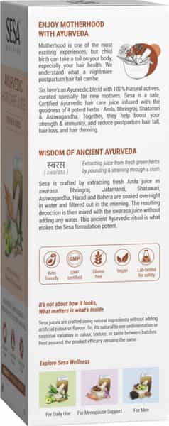 Sesa Ayurvedic Juice For New Moms - Reduces Postpartum Hair Fall & Boosts Inner Strength 1L