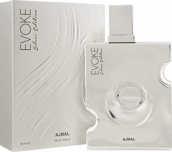 Ajmal Evoke Silver Edition Him Edp 90Ml Woody Perfume For Men - Made In Dubai