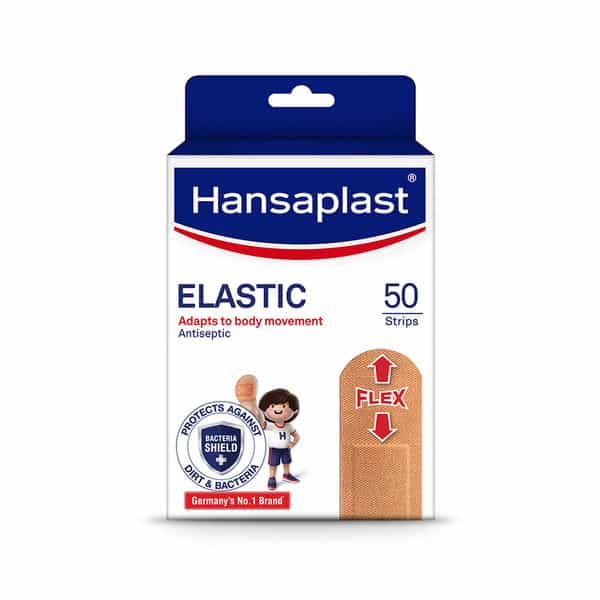 Hansaplast Antiseptic Elastic Bandage | Blocks 99% Bacteria | 3X Strechable | Water Repellant - 50N