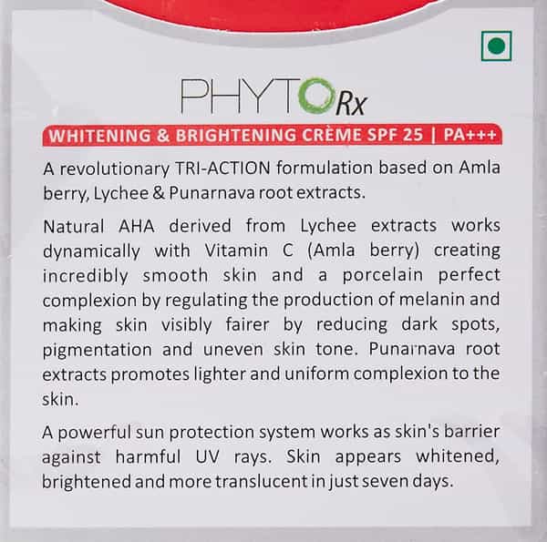 Lotus Professional Phyto-Rx Whitening & Brightening Creme Spf-25 | Pa+++ 50 Gm