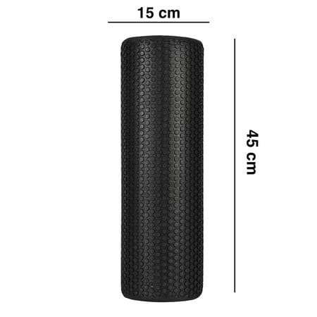 Healthtrek Eva Foam Roller 45 Cm - Black