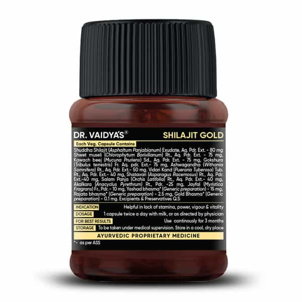 Dr. Vaidya's Shilajit Gold -30 Capsules
