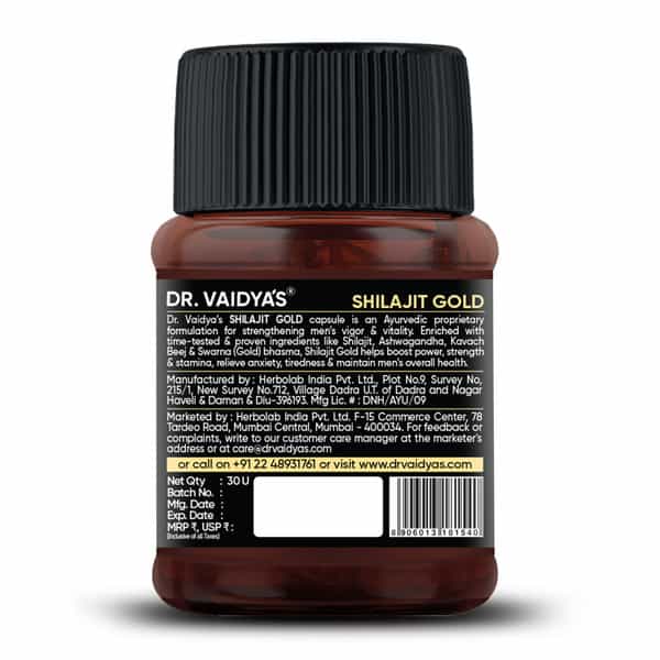 Dr. Vaidya's Shilajit Gold -30 Capsules