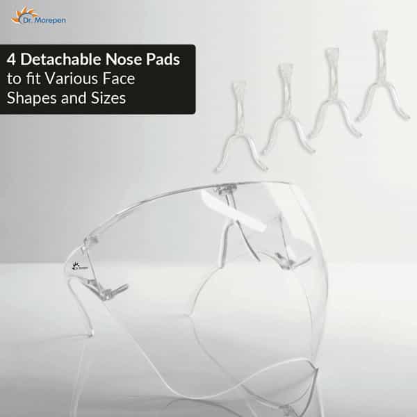 Dr. Morepen Anti Fog Goggle Style Face Shield | 1 No's