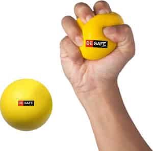 Besafe Forever Physiotherapy Hand Exercise Soft Stress Ball Yellow Pack Of 2