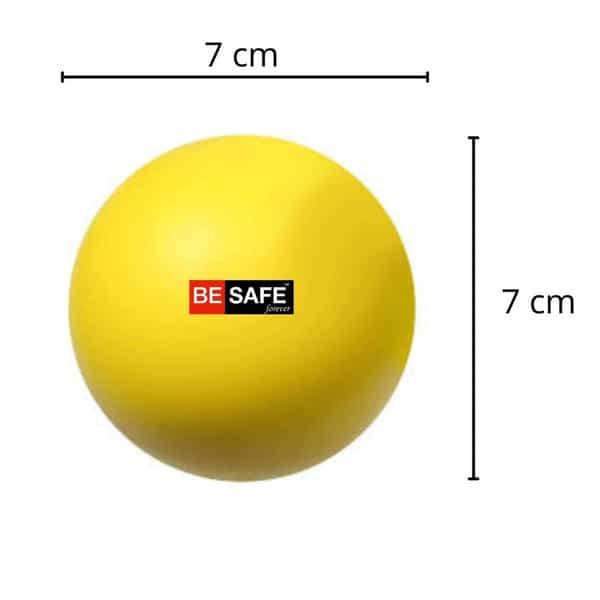 Besafe Forever Physiotherapy Hand Exercise Soft Stress Ball Yellow Pack Of 2