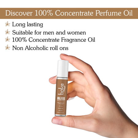 Bake Bliss Passion Fruit Attar Perfume Oil Roll-On | 24Hrs Alcohol-Free Unisex Fragrance - 10Ml