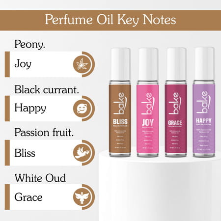 Bake Bliss Passion Fruit Attar Perfume Oil Roll-On | 24Hrs Alcohol-Free Unisex Fragrance - 10Ml