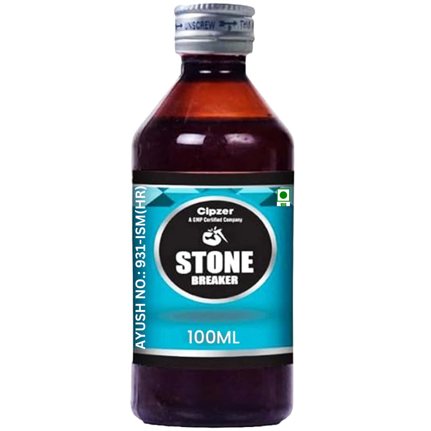 Cipzer Stone Breaker Syrup 100 Ml Ayurvedic Remedy For Kidney Stone Relief & Healthy Kidney Function