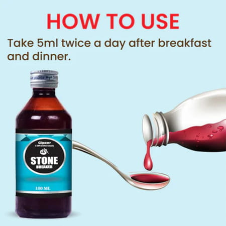 Cipzer Stone Breaker Syrup 100ml | Supports Kidney Health & Urinary Wellness