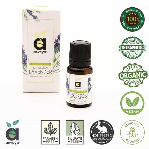 Anveya Bulgarian Lavender Essential Oil 100% Natural 15Ml