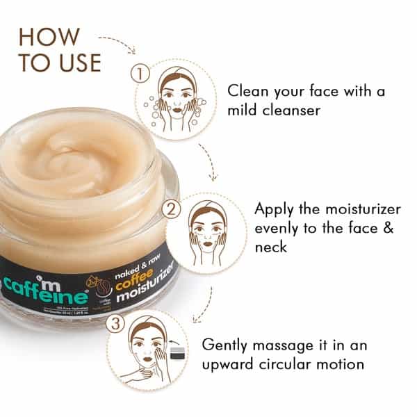 Mcaffeine Oil-Free Coffee Face Moisturizer Gel With Hyaluronic Acid & Pro-Vit B5 For Deep Hydration