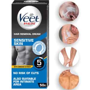 Veet Hair Removal Cream For Men - Sensitive Skin | 50 G
