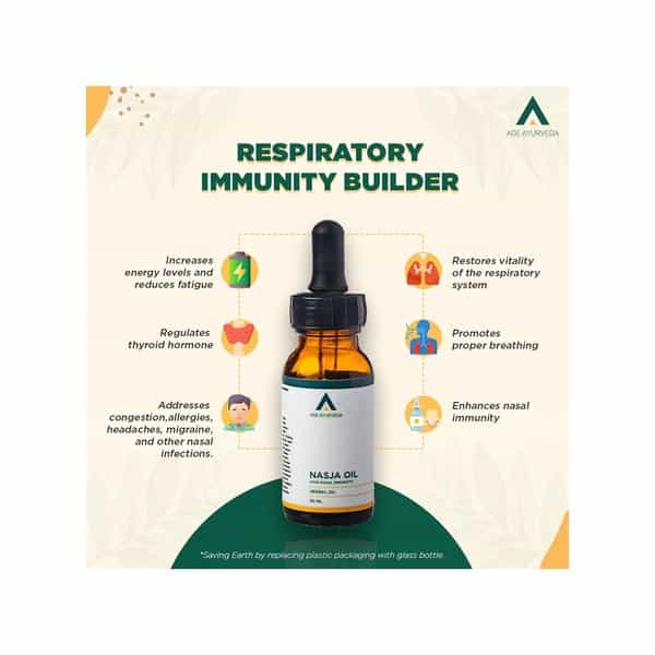Age Ayurveda Nasja Oil 30 Ml Nasal Drop For Nasal Health And Immunity (Pack Of 2)