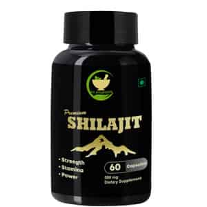 Fij Ayurveda Premium Shilajit/shilajeet Extract Capsule For Vigor & Vitality - 60 Capsules