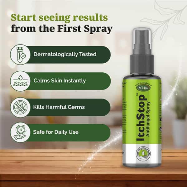 Itchstop Ayurvedic Antifungal Spray For Men & Women 35Ml Pack Of 4