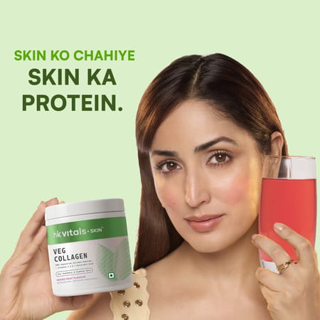 Hk Vitals Veg Collagen Supplement (Mixed Fruit | 200G) | With Biotin | Vitamin C | E