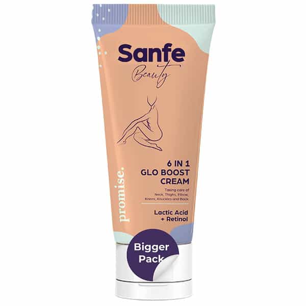 Sanfe Spotlite Body Serum Cream For Dark Neck | Joints And Skinfolds | Enriched - 60Gm