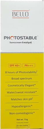 Bello Photostable Sunscreen Gel 75 Gm