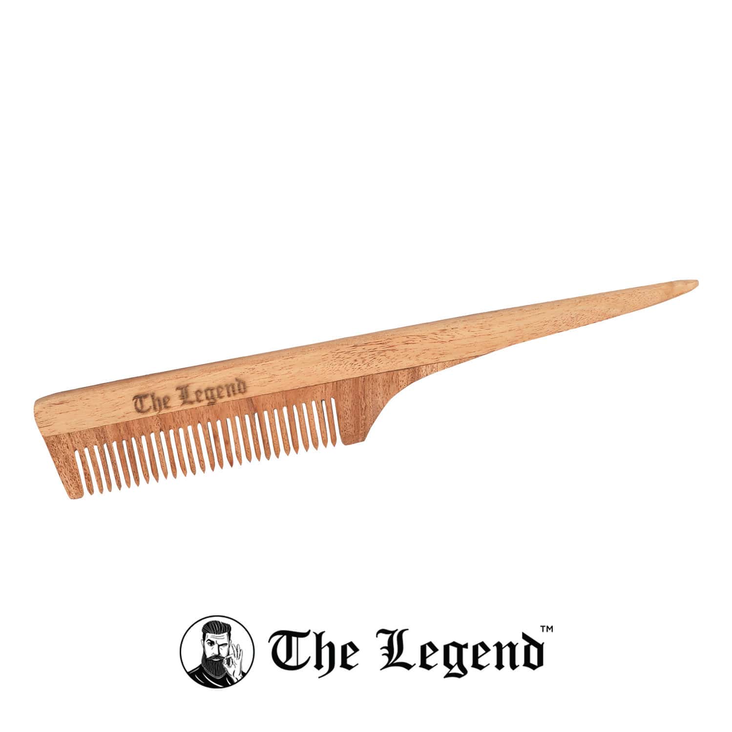 Buy THE LEGEND ORGANIC NEEM WOODEN LONG HANDLE COMB Online & Get Upto