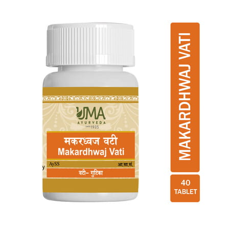 Uma Ayurveda Makardhwaj Vati Ayurvedic Tablets 40 Tab