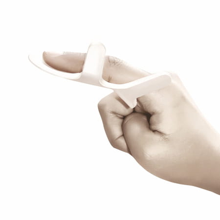 Vissco Finger Support For Metacarpal Fracture | Tendon Injury Of The Finger & Post Surgery (White)