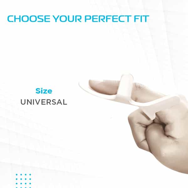Vissco Finger Support For Metacarpal Fracture | Tendon Injury Of The Finger & Post Surgery (White)