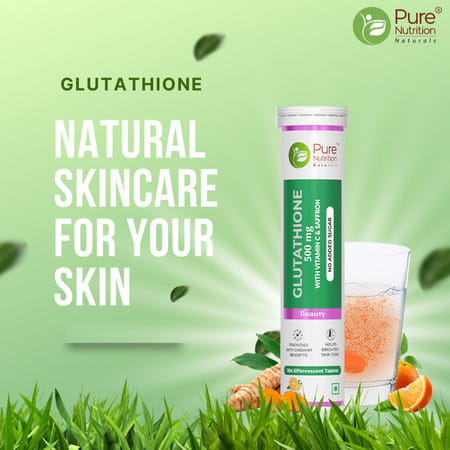 Pure Nutrition Glutathione 500 Mg L Glutathione Tablets For Healthy Glowing Skin - 15 Tablets