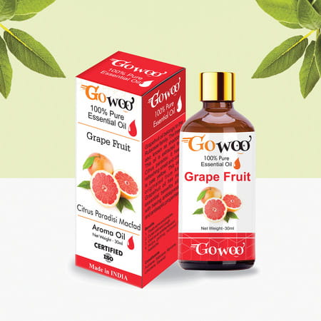 Go Woo 100% Pure Grapefruit Oil Virgin & Undiluted 30 Ml
