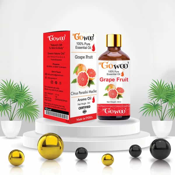 Go Woo 100% Pure Grapefruit Oil Virgin & Undiluted 30 Ml