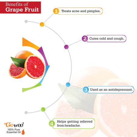 Go Woo 100% Pure Grapefruit Oil Virgin & Undiluted 30 Ml