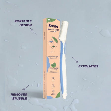 Sanfe Pretty Face Razor For Pain-Free Facial Hair Removal (1 Unit)