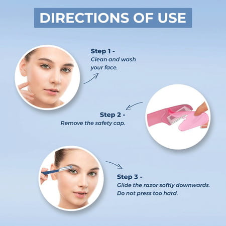 Sanfe Pretty Face Razor For Pain-Free Facial Hair Removal (1 Unit)