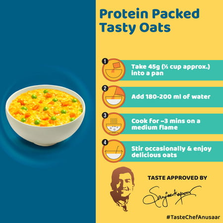 Fast&Up Goodeatz Instant Protein Masala Oats Mast Masala Pack Of 400gms