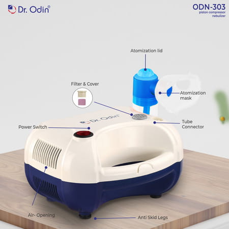 Dr. Odin Odn303 Nebulizer (White | Blue)