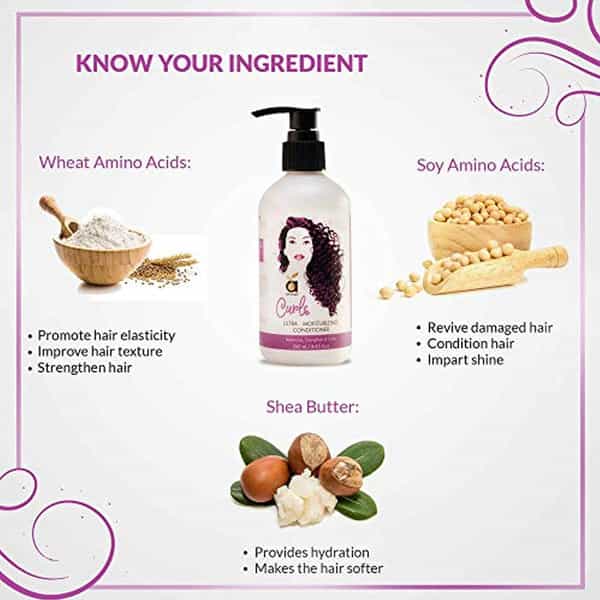 Anveya Curls Ultra-Moisturizing Conditioner For Curly Hair 250Ml