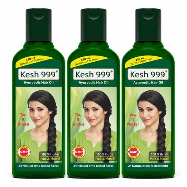 Kesh-999 Oil 130Ml Pack Of 3