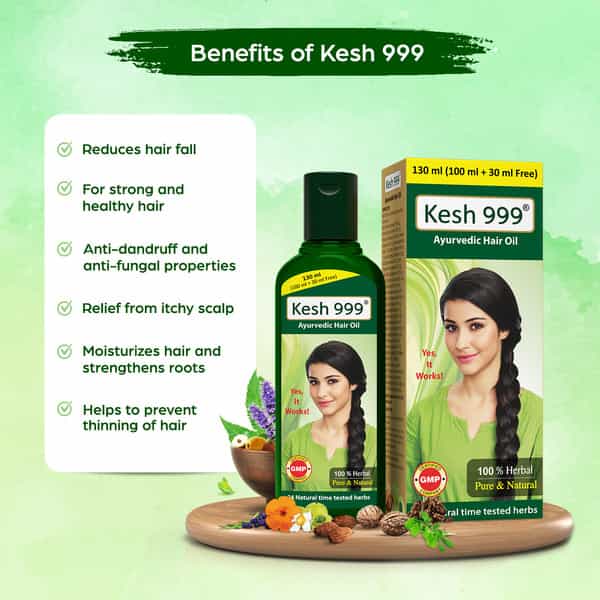 Kesh-999 Oil 130Ml Pack Of 3