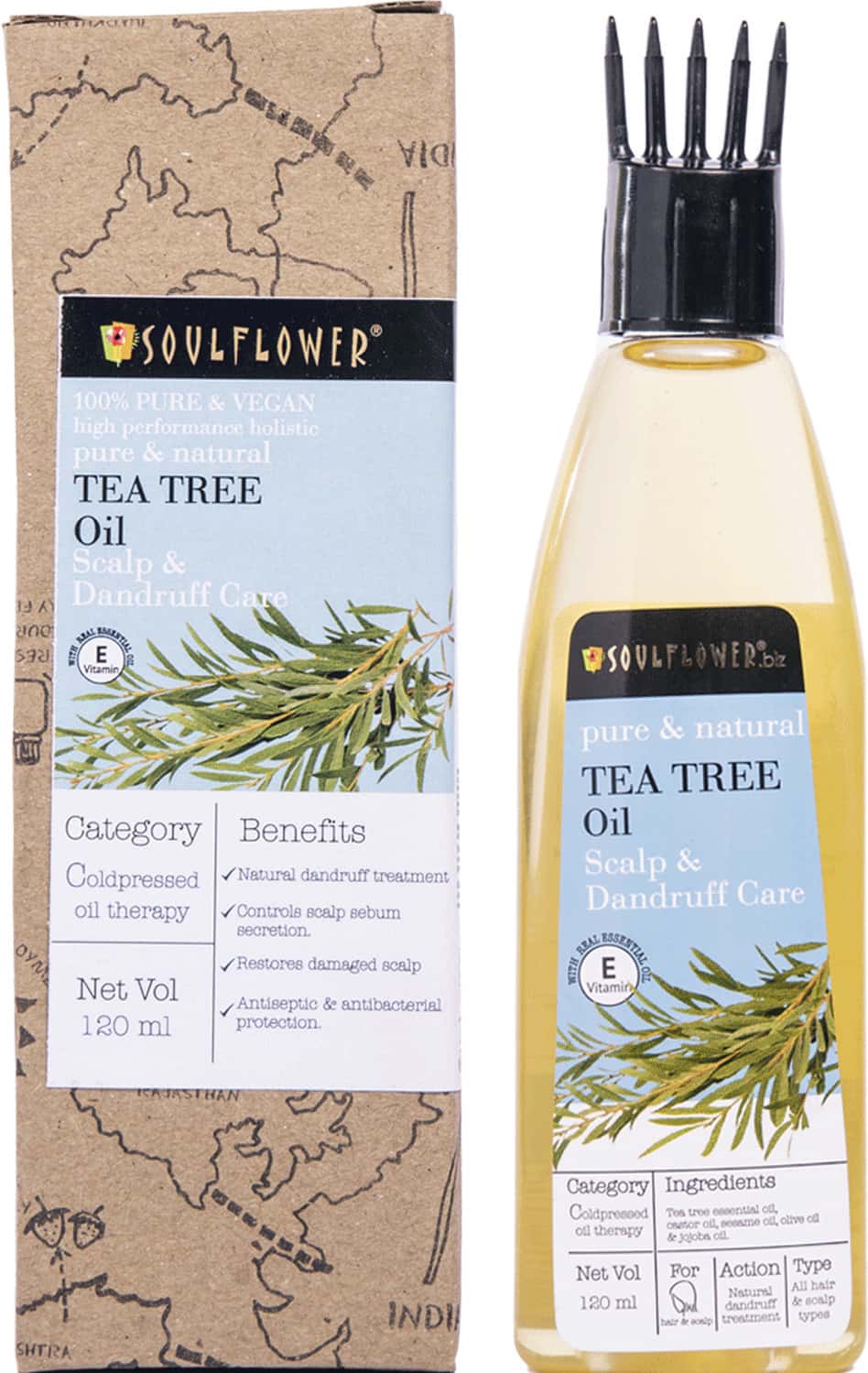 Buy SOULFLOWER TEA TREE OIL SCALP AND DANDRUFF CARE 120 ML Online