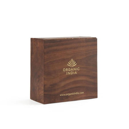 Organic India Executive Wooden 60 Teabags Box (Old Flr)
